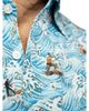 Robert Talbott Robert Talbott Morgan Surf Print Linen Short Sleeve Shirt - 4