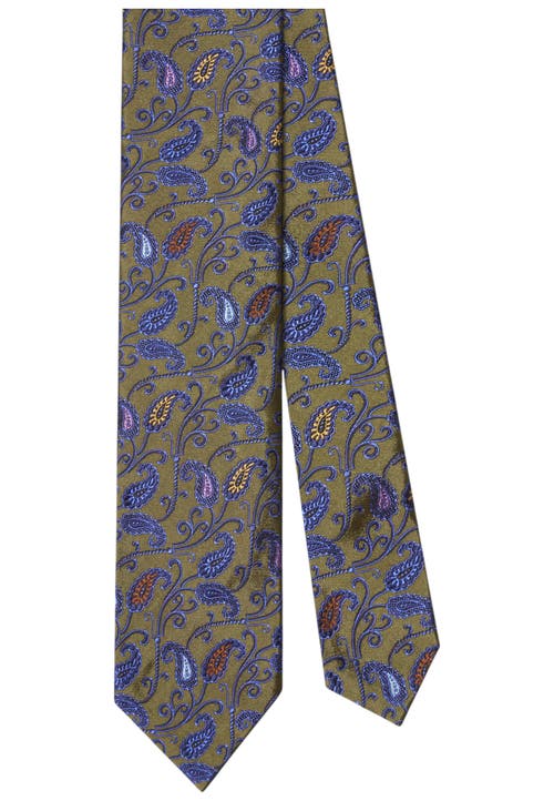 Robert Talbott Robert Talbott Newman 7 Fold Pine Paisley Necktie
