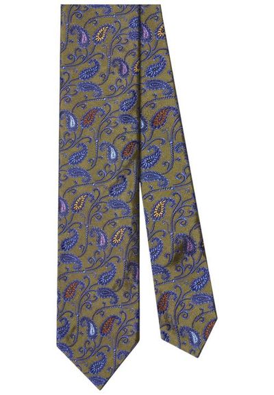 Robert Talbott Robert Talbott Newman 7 Fold Pine Paisley Necktie