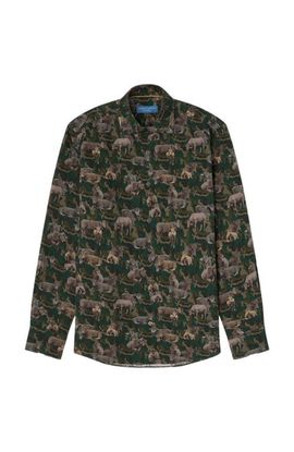 Robert Talbott Robert Talbott Reynolds Printed Ca-Moo-Flage Shirt