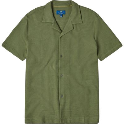 Robert Talbott Robert Talbott Williams Waffle Knit Camp Shirt