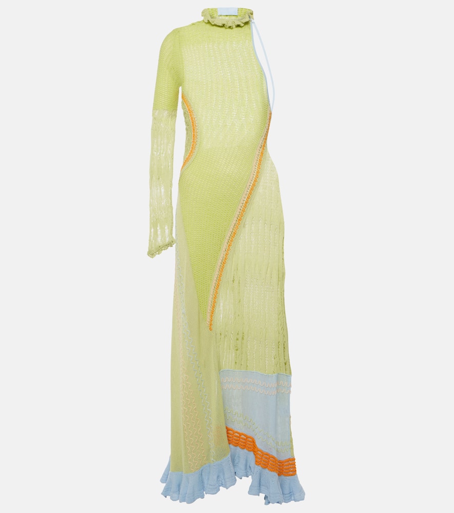 white long knitted dress Twilight Moments Long Sleeve Knit Dress Cream main image 0
