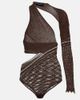 Roberta Einer Roberta Einer Dina asymmetric knit bodysuit - 1