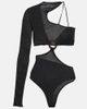 Roberta Einer Roberta Einer Legato asymmetric cotton bodysuit - 1