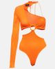 Roberta Einer Roberta Einer Legato asymmetrical cotton-blend bodysuit - 1