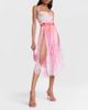 Roberta Einer Roberta Einer OmbrÃ© leather-trimmed tassel midi skirt - 2