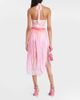 Roberta Einer Roberta Einer OmbrÃ© leather-trimmed tassel midi skirt - 3
