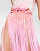 Roberta Einer Roberta Einer OmbrÃ© leather-trimmed tassel midi skirt - 4