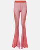 Roberta Einer Roberta Einer Open-knit cotton flared trousers - 1