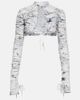 Roberta Einer Roberta Einer Tie-front printed cropped cardigan - 1