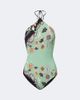 Roberto Cavalli Roberto Cavalli Floral halterneck swimsuit - 1
