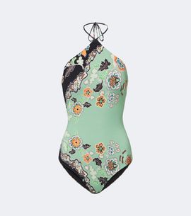 Roberto Cavalli Roberto Cavalli Floral halterneck swimsuit