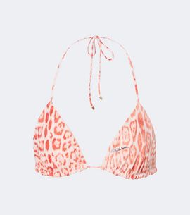 Roberto Cavalli Roberto Cavalli Leopard-print triangle bikini top