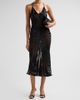 Roberto Cavalli Women's Burnout Stripe Midi Dress - 2