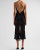 Roberto Cavalli Women's Burnout Stripe Midi Dress - 3