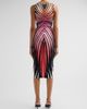 Roberto Cavalli Women's Printed V-Neck Midi Dress - 3