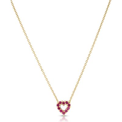 Roberto Coin Roberto Coin 18K Gold Diamond & Ruby Pendant Necklace