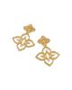 Roberto Coin Roberto Coin 18K White & Yellow Gold Diamond Flower Drop Earrings, 0.22 tcw - 4