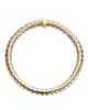 Roberto Coin Roberto Coin 18K White & Yellow Gold Men's Cobra Link Chain Bracelet - 1