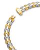 Roberto Coin Roberto Coin 18K White & Yellow Gold Men's Cobra Link Chain Bracelet - 3