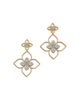 Roberto Coin Roberto Coin 18K White & Yellow Gold Princess Diamond Flower Drop Earrings, 0.97 tcw - 1