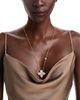 Roberto Coin Roberto Coin 18K White & Yellow Gold Princess Flower Diamond Adjustable Pendant Necklace, 18 or 31 - 2