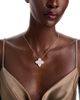 Roberto Coin Roberto Coin 18K White & Yellow Gold Princess Flower Diamond Adjustable Pendant Necklace, 18 or 31 - 3