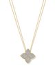 Roberto Coin Roberto Coin 18K White & Yellow Gold Princess Flower Diamond Adjustable Pendant Necklace, 18 or 31 - 5