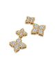 Roberto Coin Roberto Coin 18K White & Yellow Gold Princess Flower Diamond Dangle Drop Earrings, 0.43 tcw - 3