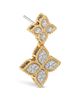 Roberto Coin Roberto Coin 18K White & Yellow Gold Princess Flower Diamond Dangle Drop Earrings, 0.43 tcw - 4