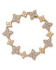 Roberto Coin Roberto Coin 18K White & Yellow Gold Princess Flower Diamond Flower Link Bracelet, 1.32 tcw - 1