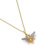 Roberto Coin Roberto Coin 18K White & Yellow Gold Tiny Treasures Diamond Bee Pendant Necklace, 0.15 tcw - 3