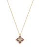 Roberto Coin Roberto Coin 18K White & Yellow Gold Venetian Princess Phosphoiderite & Diamond Flower Pendant Necklace, 16-18 - 1