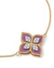 Roberto Coin Roberto Coin 18K White & Yellow Venetian Princess Diamond & Phosphosiderite Flower Bracelet - 3