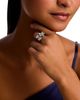 Roberto Coin Roberto Coin 18K White Gold Jasmine Diamond Triple Flower Cluster Ring - 2