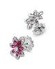 Roberto Coin Roberto Coin 18K White Gold Rubellite & Diamond Tiara Stud Earrings - 4