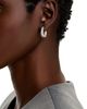 Roberto Coin Roberto Coin 18K White Gold Scalare Diamond Hoop Earrings - 2