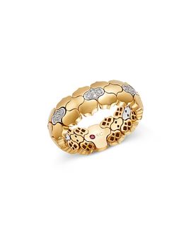 Roberto Coin Roberto Coin 18K Yellow & White Gold Diamond Cobra Ring