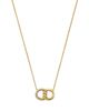Roberto Coin Roberto Coin 18K Yellow Gold Cialoma Diamond Intertwined Circle Pendant Necklace, 16-18 - 2