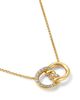 Roberto Coin Roberto Coin 18K Yellow Gold Cialoma Diamond Intertwined Circle Pendant Necklace, 16-18 - 4