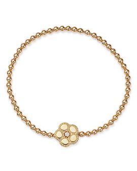 Roberto Coin Roberto Coin 18K Yellow Gold Daisy Diamond Flower Bangle Bracelet
