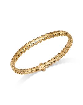 Roberto Coin Roberto Coin 18K Yellow Gold Diamond Cobra Inspired Bangle Bracelet, 0.72 tcw