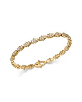Roberto Coin Roberto Coin 18K Yellow Gold Diamond Cobra Inspired Link Bracelet, 2.3 tcw