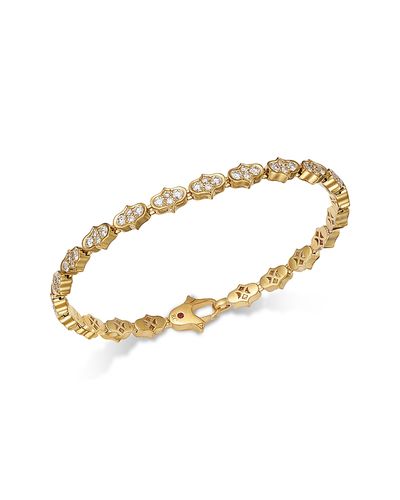 Roberto Coin Roberto Coin 18K Yellow Gold Diamond Cobra Inspired Link Bracelet, 2.3 tcw