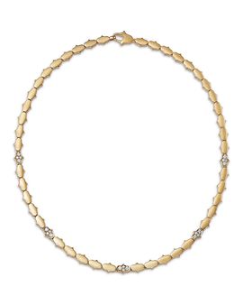 Roberto Coin Roberto Coin 18K Yellow Gold Diamond Cobra Link Collar Necklace, 0.53 tcw