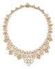 Roberto Coin Roberto Coin 18K Yellow Gold Diamond Princess Flower Collar Necklace, 1.35 tcw - 1