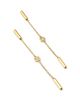 Roberto Coin Roberto Coin 18K Yellow Gold Diamonds by the Inch Diamond Bezel & Polished Bar Linear Drop Earrings, 0.22 tcw - 4
