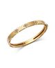 Roberto Coin Roberto Coin 18K Yellow Gold Love in Verona Diamond Flower Ridged Bangle Bracelet, 0.43 tcw - 1