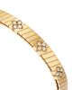 Roberto Coin Roberto Coin 18K Yellow Gold Love in Verona Diamond Flower Ridged Bangle Bracelet, 0.43 tcw - 3