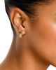 Roberto Coin Roberto Coin 18K Yellow Gold Love in Verona Diamond Ridged Hoop Earrings, 0.15 tcw - 2
